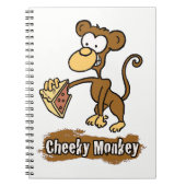 Cheeky Monkey Cartoon Design Notitieboek (Voorkant)