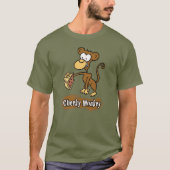 Cheeky Monkey Cartoon. Monkey T-shirt (Voorkant)