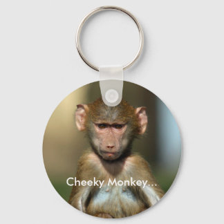 Cheeky Monkey - Cute Baby Baboon Sleutelhanger