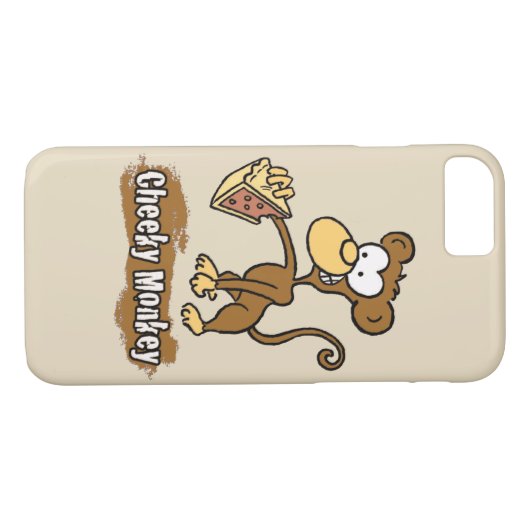 Cheeky Monkey Design heeft een monniksproeiende Ca Case-Mate iPhone Case (Achterkant (Horizontaal))