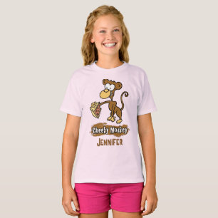 Cheeky Monkey Design heeft een monniksproeiende Ca T-shirt