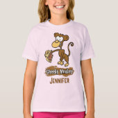 Cheeky Monkey Design heeft een monniksproeiende Ca T-shirt (Voorkant)