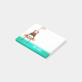 Cheeky Monkey gepersonaliseerd Post-it® Notes (Schuin)