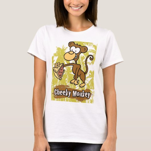Cheeky Monkey in het Oerwoud T-shirt (Voorkant)