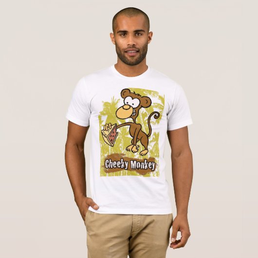 Cheeky Monkey in het Oerwoud T-shirt (Voorkant volledig)