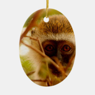 Cheeky Monkey. Keramisch Ornament
