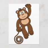 Cheeky Monkey-ontwerp Briefkaart (Voorkant)