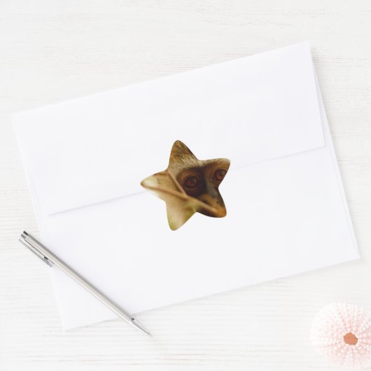 Cheeky Monkey. Ster Sticker (Envelop)