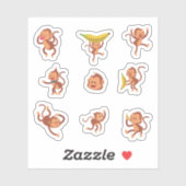 Cheeky Monkey Stickers (Vel)