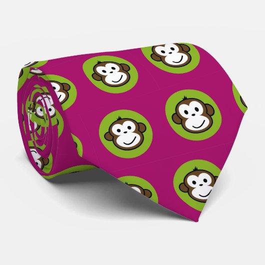 Cheeky Monkey Stropdas (Opgerold)