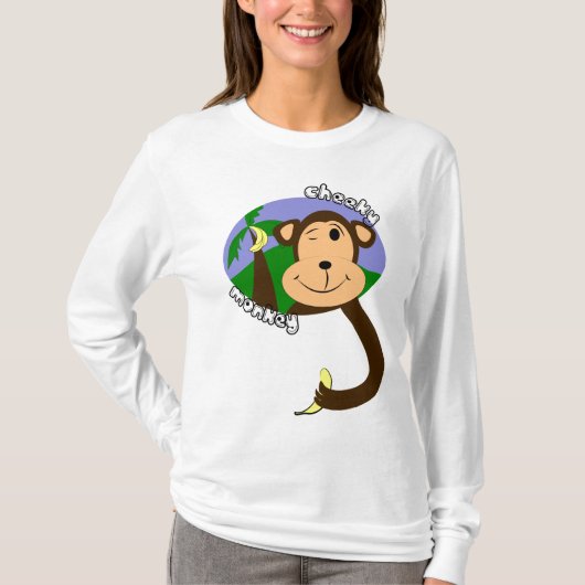 Cheeky Monkey T-shirt (Voorkant)