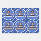 Cheeky Monkey Verjaardagsfeest Verpakkende Papiere Inpakpapier Vel (Voorkant 2)