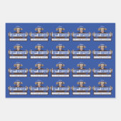 Cheeky Monkey Verjaardagsfeest Verpakkende Papiere Inpakpapier Vel (Voorkant)