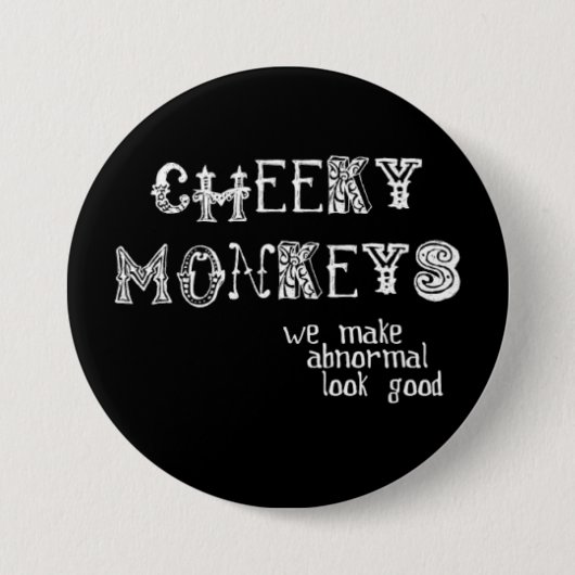 Cheeky Monkeys Button (Voorkant)