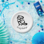 Cheeky Monkeys - Chimpansee - Bonobo - Feest Papieren Bordje (Feest)