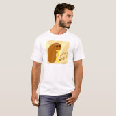 Cheeky Musical Fruit Bean Cartoon Fun Time T-shirt (Voorkant volledig)