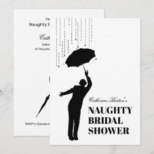 Cheeky Naughty Vrijgezellenfeest Party Invitation Kaart