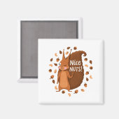 Cheeky Nutty Squirrel 41 Magneet (Voorkant / Achterkant)