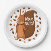 Cheeky Nutty Squirrel 41 Papieren Bordje (Voorkant)