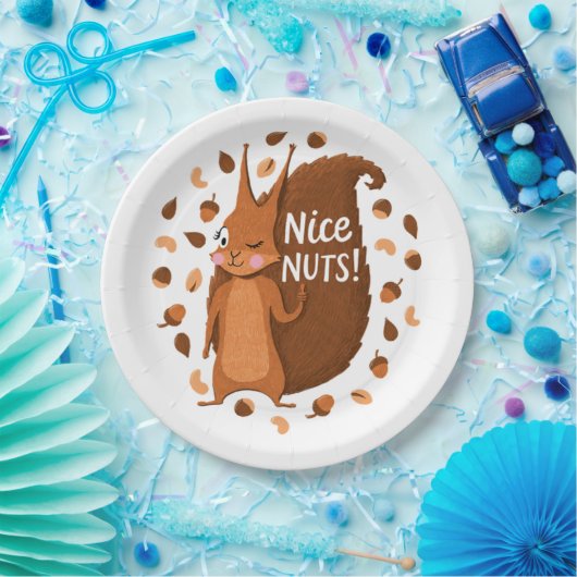 Cheeky Nutty Squirrel 41 Papieren Bordje (Feest)
