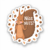 Cheeky Nutty Squirrel 41 Sticker (Voorkant)