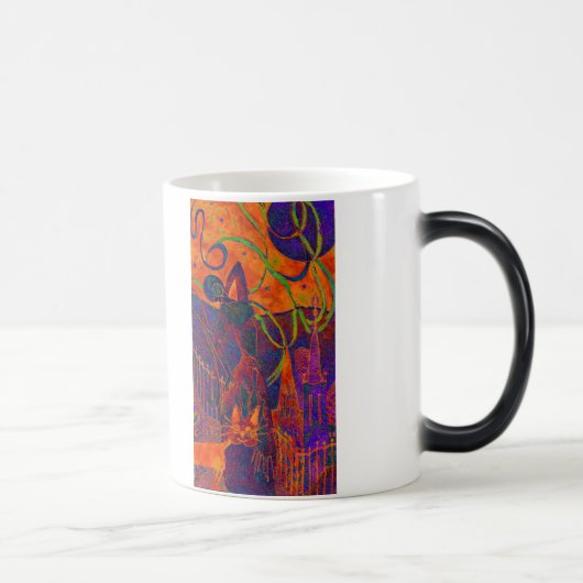 Cheeky Oranje Cat Mok (Rechts)