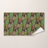 Cheeky Paar of Zebra Finches Songbird Bad Handdoek (Handdoek)