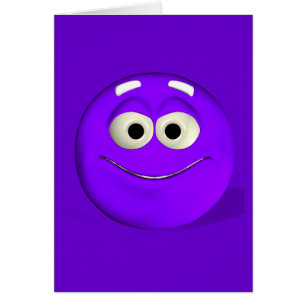 Cheeky Paarse Emoticon