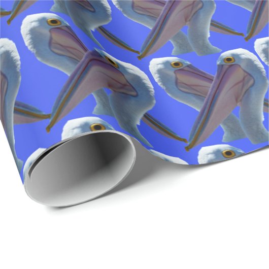 Cheeky Pelican Faces Cadeaupapier (Rol Hoek)