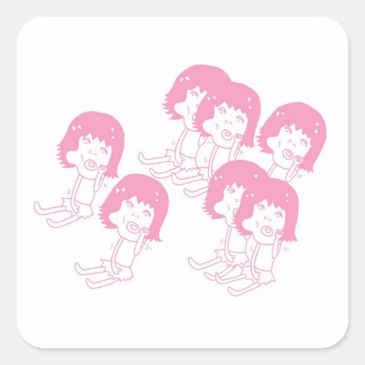 Cheeky Pink stickers (Voorkant)