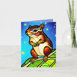 Cheeky, Playful Chipmunk Pal Kaart