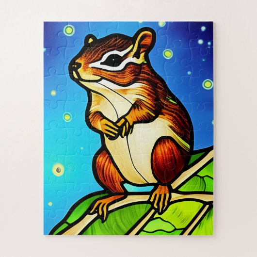 Cheeky, Playful Chipmunk Pal Legpuzzel (Verticaal)