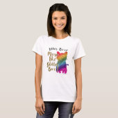 Cheeky Rainbow Cat Gezegde T-shirt (Voorkant volledig)