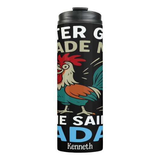 Cheeky Rooster Statement Graphic Thermosbeker (Voorkant)