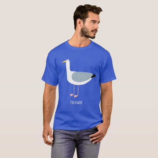 Cheeky Seagull Name T-shirt (Voorkant volledig)