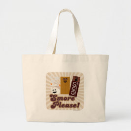 Cheeky Smore Alsjeblieft Campfire Dessert Cartoon Grote Tote Bag