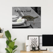 Cheeky Sparrow Poster (Thuiskantoor)