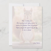🎓Cheeky Squirrel Graduation Announcement Kaart (Achterkant)