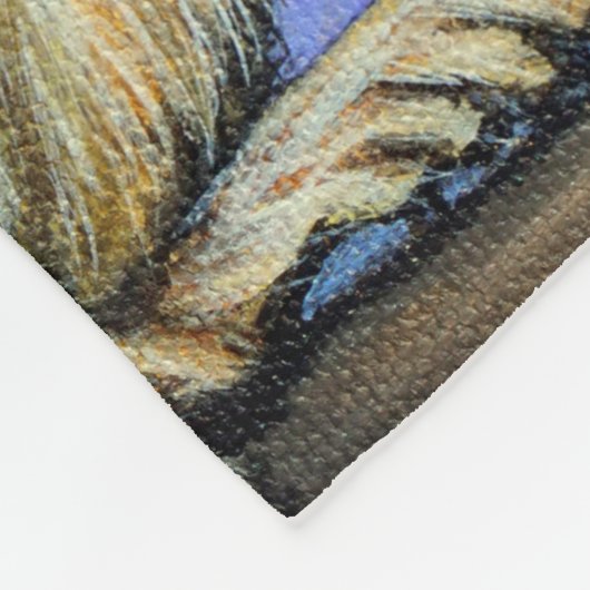 Cheeky Squirrel Painting Fleece Blanket Deken (Hoek)