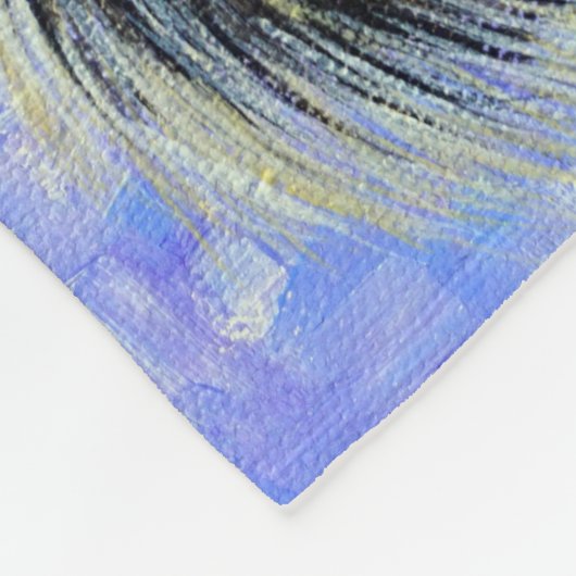 Cheeky Squirrel Painting Fleece Deken (Hoek)