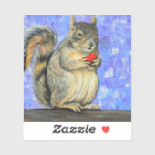 Cheeky Squirrel Painting Sticker (Vel)