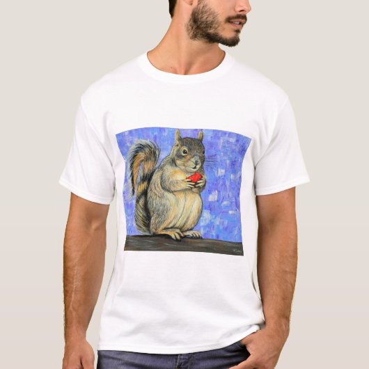 Cheeky Squirrel Painting T-shirt (Voorkant)