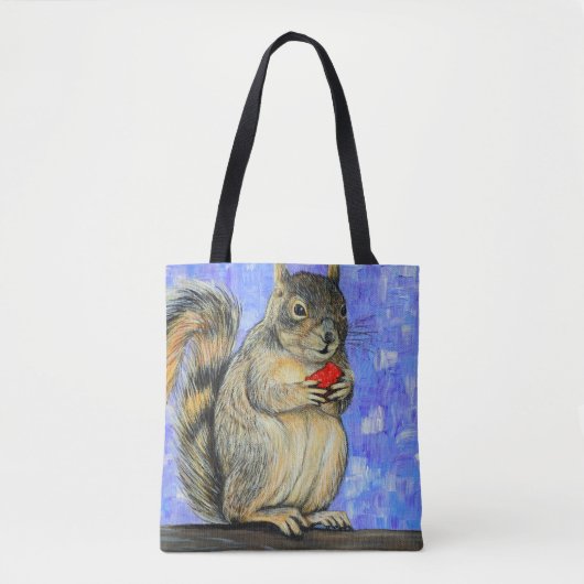 Cheeky Squirrel Painting Tote Bag (Voorkant)