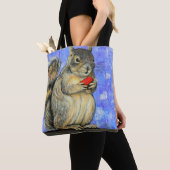 Cheeky Squirrel Painting Tote Bag (Dichtbij)