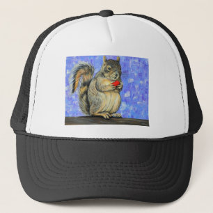 Cheeky Squirrel Painting Trucker Pet