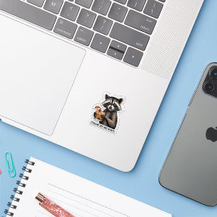 Cheeky Wasbeer met Whiskey Sour – Speelse Cocktail Sticker
