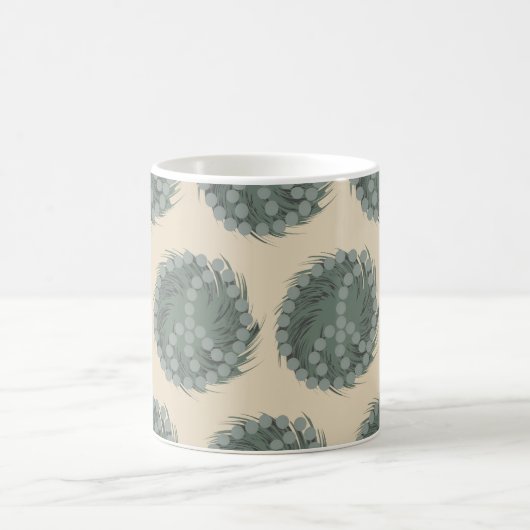 Cheeky Whirled Peas Pattern Koffiemok (Center)