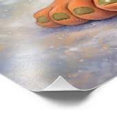 Cheeky Woodland Troll Boy Cozy Fairytale  Foto Afdruk (Hoek)