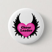 Cheeleader Heart Ronde Button 5,7 Cm (Voorkant)