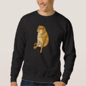 Cheems Dog Funny Shiba Inu Meme Pullover (Voorkant)